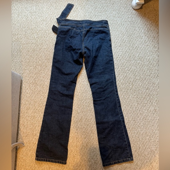 Kenneth Cole New York Low-Rise Boot Cut Belt Jeans - Picture 2 of 4